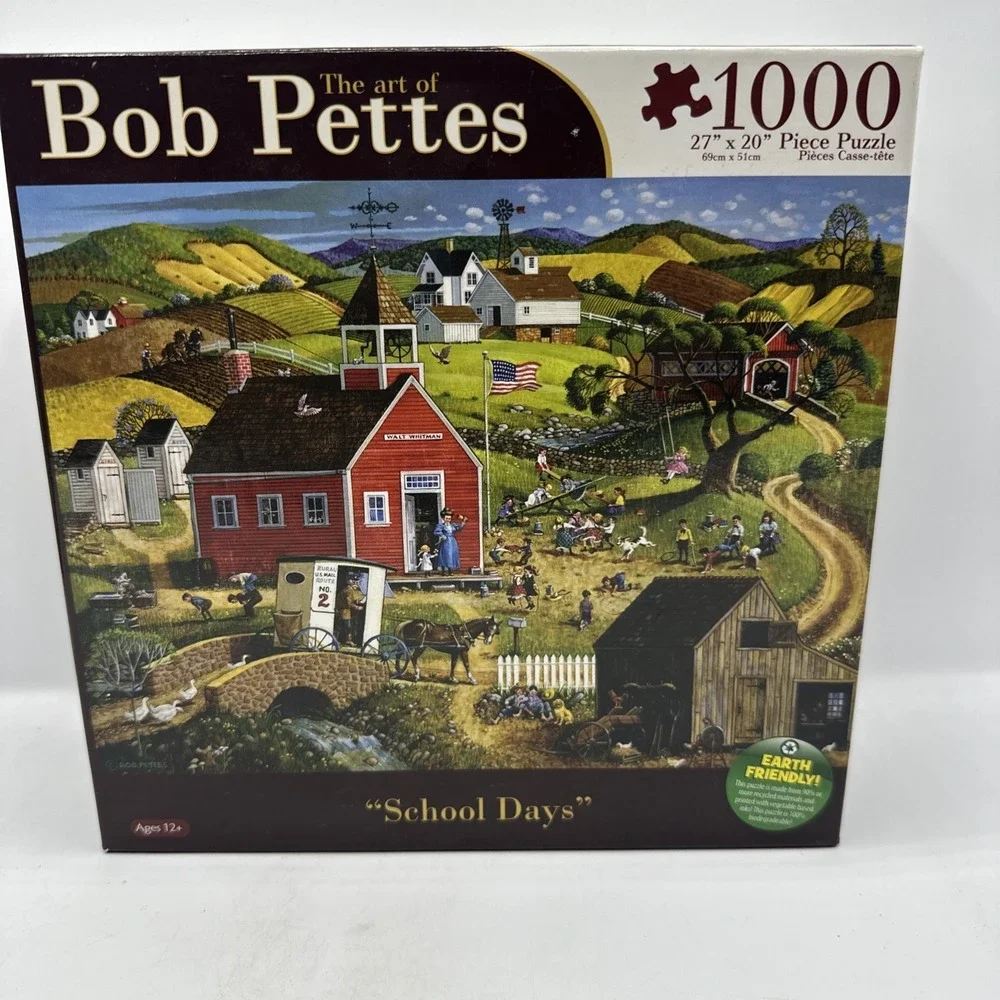 Karmin Puzzle, School Days by Bob Pettes, 1000 Pieces Used 2015